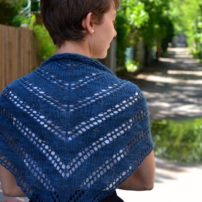 Diagonal Lace Shawl