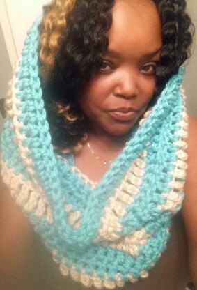 Jumbo striped cowl