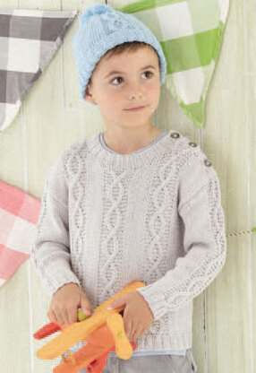 Hat, Sweater and Blanket in Sirdar Snuggly Baby Bamboo DK - 4731 - Downloadable PDF