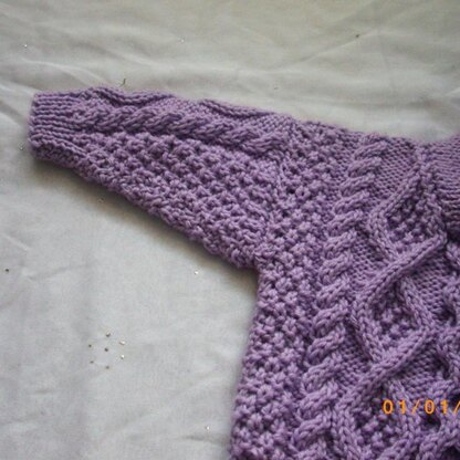 Aisling aran sweater for baby or toddler
