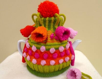Bell Flowers and Bobbles Tea Cosy