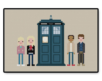 Ninth Doctor's Companions - PDF Cross Stitch Pattern