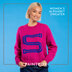 Paintbox Yarns Women's Alphabet Sweater PDF (Free)