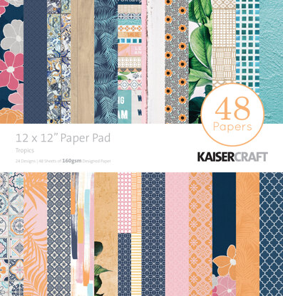 Kaisercraft Paper Pad 12"X12" 48/Pkg - Tropics