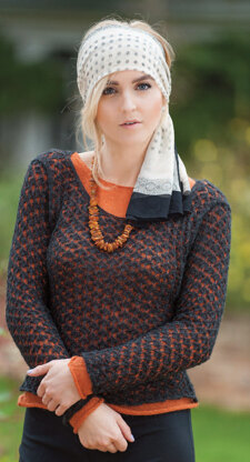 Onyx and Carnelian Jumpers in Rooster Delightful Lace