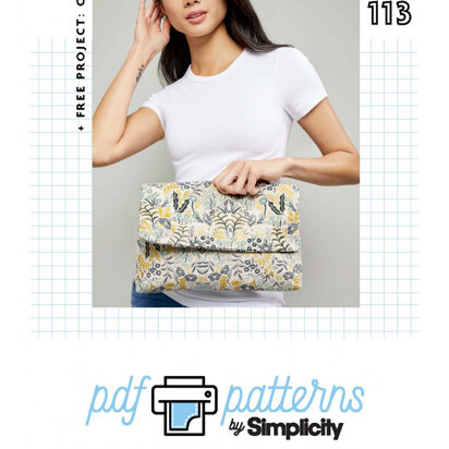 Simplicity Clutch Bag SP113 - Downloadable PDF