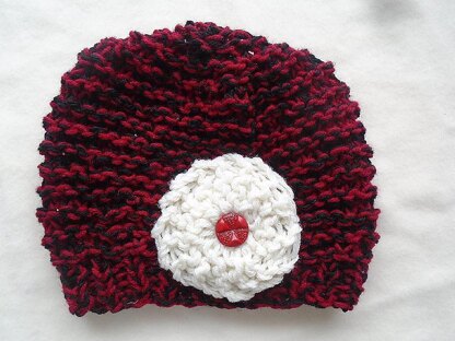 754 Red Hat and flower