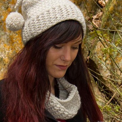 Twist hat (for knitting left-handed) - knitting pattern