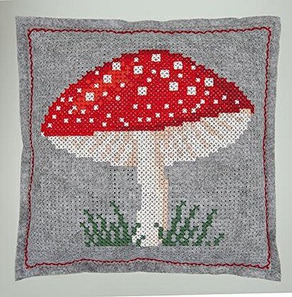 Rico Fly Agaric Felt Cushion Cross Stitch Kit