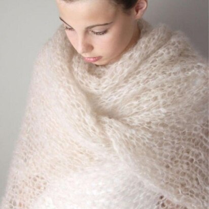 Light knit stole mohair