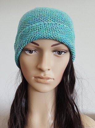 Tammy - 4ply garter stitch beanie