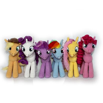 6 x My Little Pony Crochet Pattern