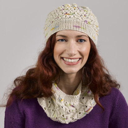1185 Holly - Hat and Cowl Knitting Pattern for Women in Valley Yarns Huntington Splash