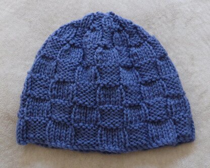 Corey - babies seamed block stitch hat