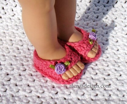 Open-Toed Doll Shoes