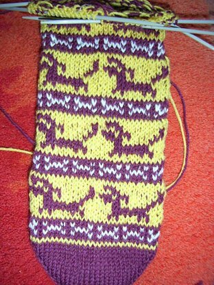 Dachshound sock pattern