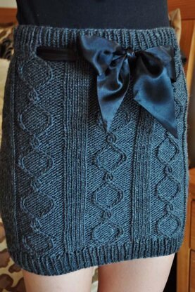 Cables and Curves Cable Knit Skirt