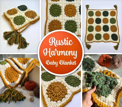 Rustic Harmony Baby Blanket