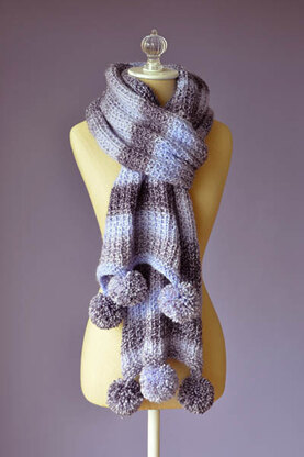 Pomtastic Hat and Scarf in Universal Yarn Major PDF.