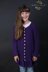 Anael - Cable Cardigan for Girls Children- 3rd version - Sizes 98 / 104 / 110 / 116 / 122 / 128 / 134 / 140 (EU) 3 / 4 / 5 / 6 / 7 / 8 / 9 / 10 (US)