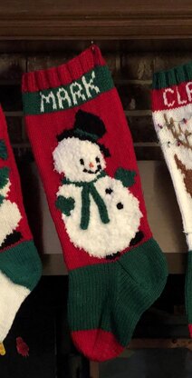 Snowman Frosty Stocking