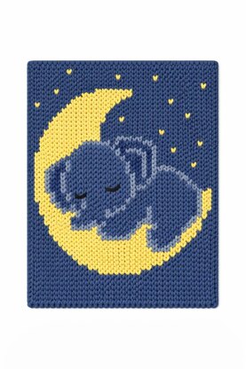 Elephant Baby Chunky Blanket Pattern : Finger Knitting Tutorial (PDF Pattern)