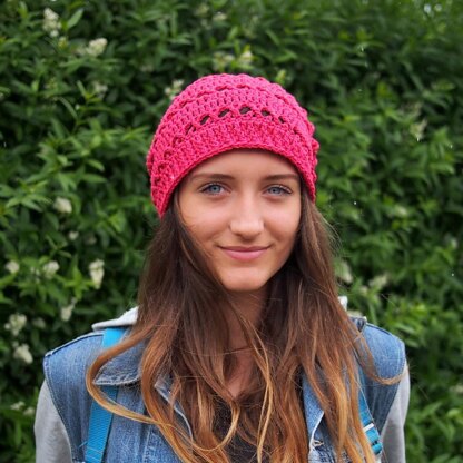 X stitch slouchy hat