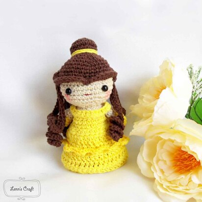 Belle princess amigurumi crochet pattern