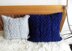 Cable knit pillow cover
