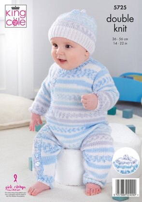 Baby Set in King Cole Cherish DK & Cherished DK - 5725 - Leaflet