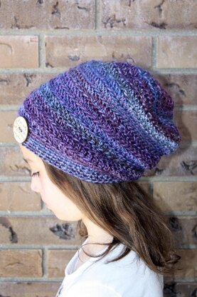 Subtle Stripes Slouchy Hat Pattern