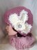 749 HAT with KNIT FLOWER