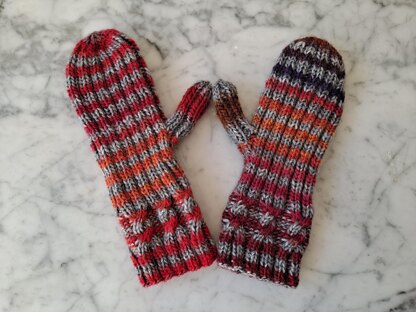 Simple Cable Mittens