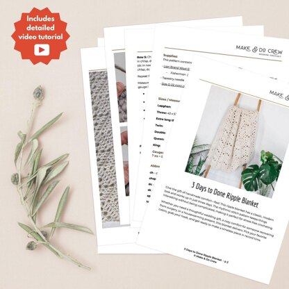 3 Days to Done Ripple Blanket