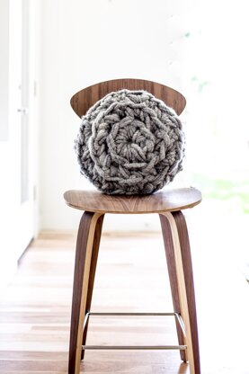 Hand Crochet Round Pillow