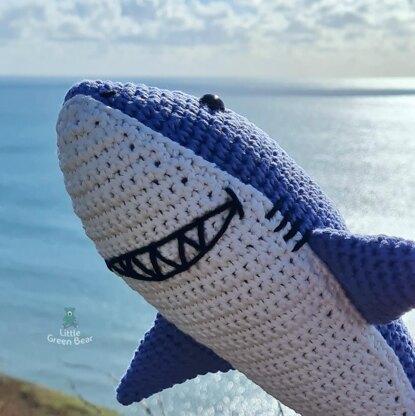 Shane the Shark - UK Terminology - Amigurumi