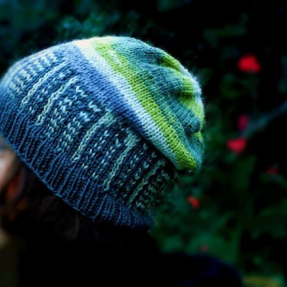 Smoggy City Skyline Cap - knitting pattern