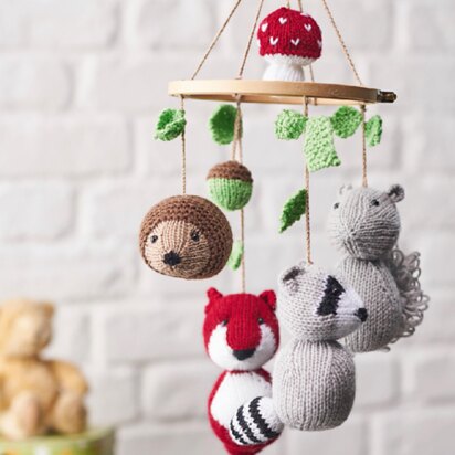 Woodland Tales Animal Mobile - knitting pattern