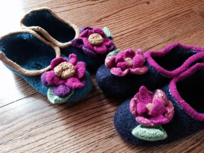 Felted Christmas Slippers