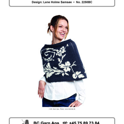 Grey & White Cape in BC Garn Semilla Grosso - 2250BC - Downloadable PDF