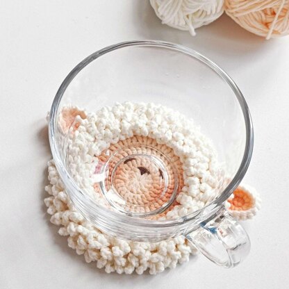 Lamb Coaster,Crochet Coasters,Crochet Animals,Crochet Patterns for Beginners