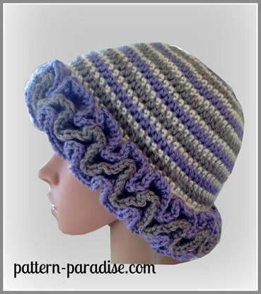 Ruffled Hat PDF12-082