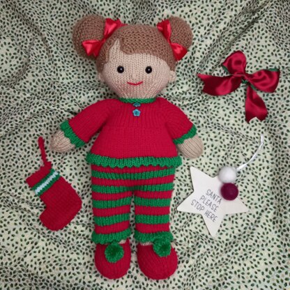 Christmas Pj's for Lilly and May dolls