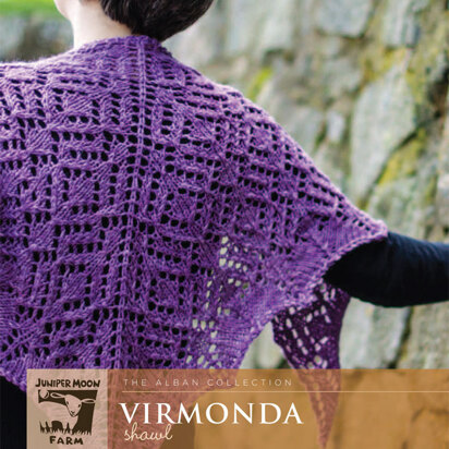 Virmonda Shawl in Juniper Moon Farm Marlowe Jeweltones