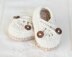 Swiss Coffee Baby Booties