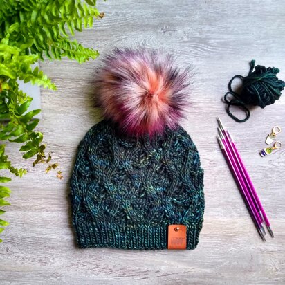 Peacock Eye Beanie Hat Pattern