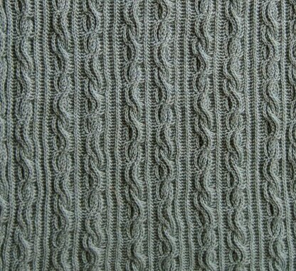 Warm Brioche Cabled Stole