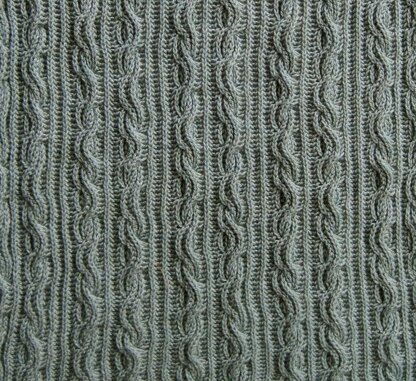 Warm Brioche Cabled Stole