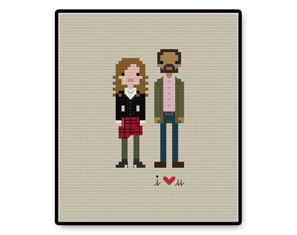 Clara and Danny In Love - PDF Cross Stitch Pattern