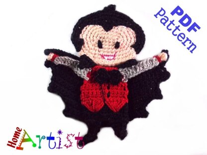 Dracula Halloween Applique